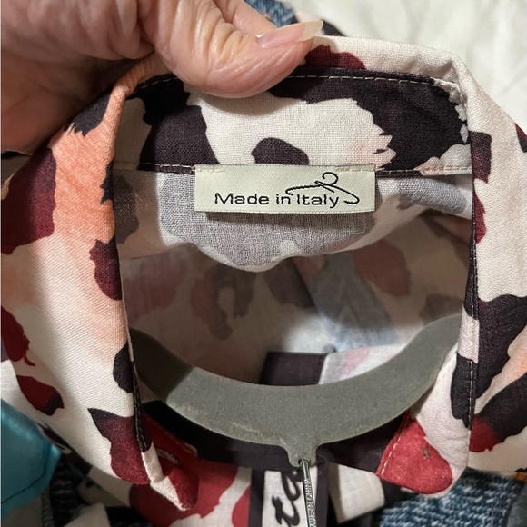Made in Italy new buttondown shirt Avant Garde Stars Animal Print Arty Versatile - Picture 9 of 11